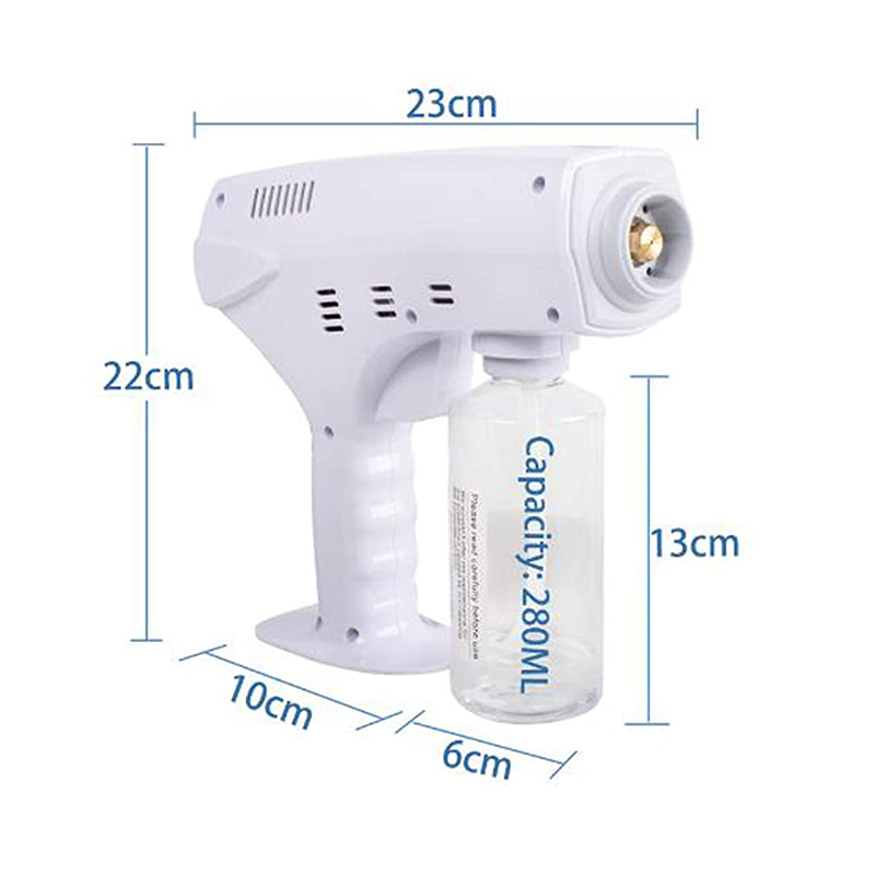 Fog Machine 1300W Portable Nano Disinfection Steam Gun Water Mist